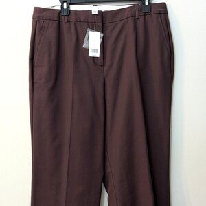 NWT Allegory Women's Chocolate Brown Dress Pants – Size 14